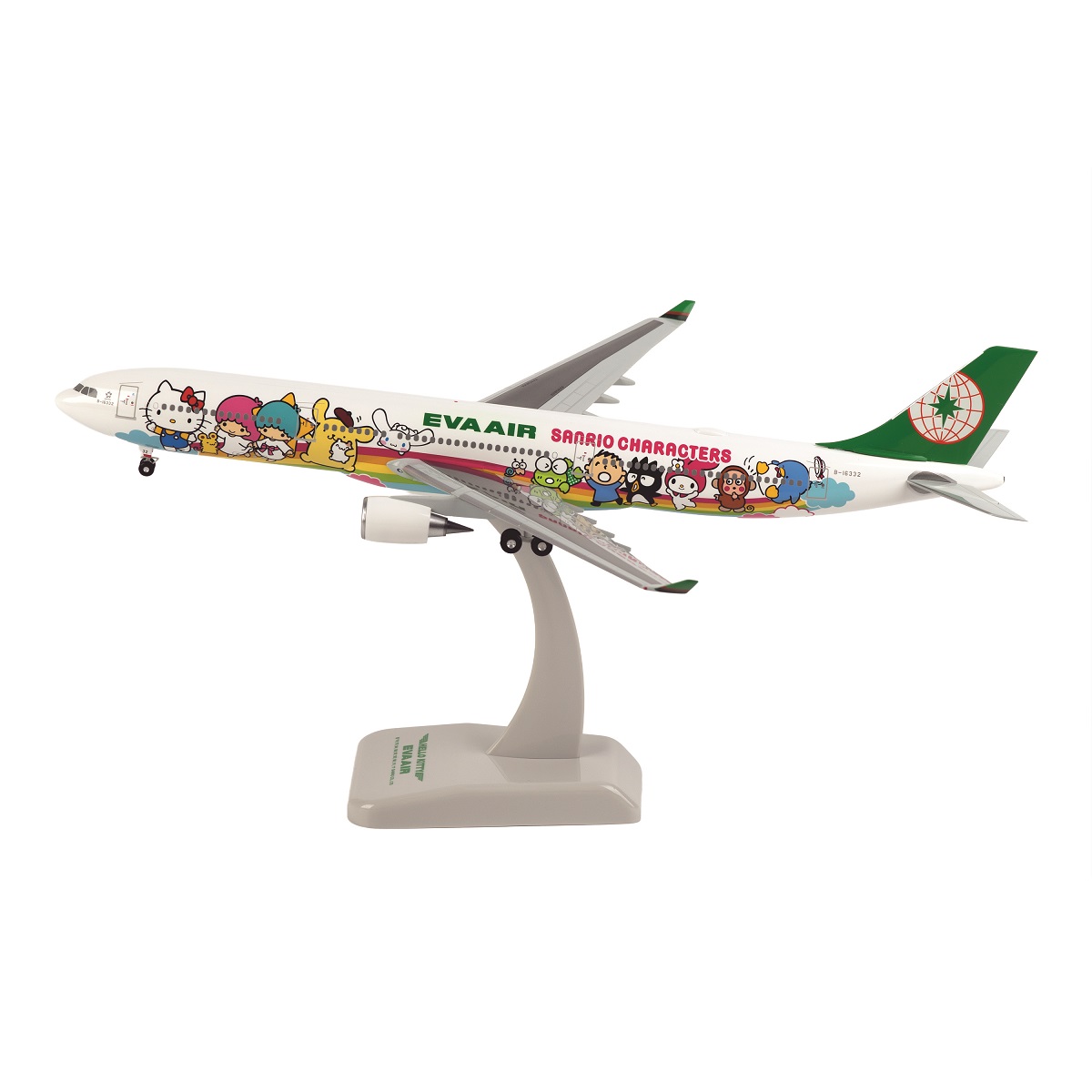 未開封エバー航空×サンリオ ハローキティ ジェット A330-300 1:200 EVA AIR A330-300 Sanrio Joyful Dream 1:200 Aircraft Model｜EVA SKY