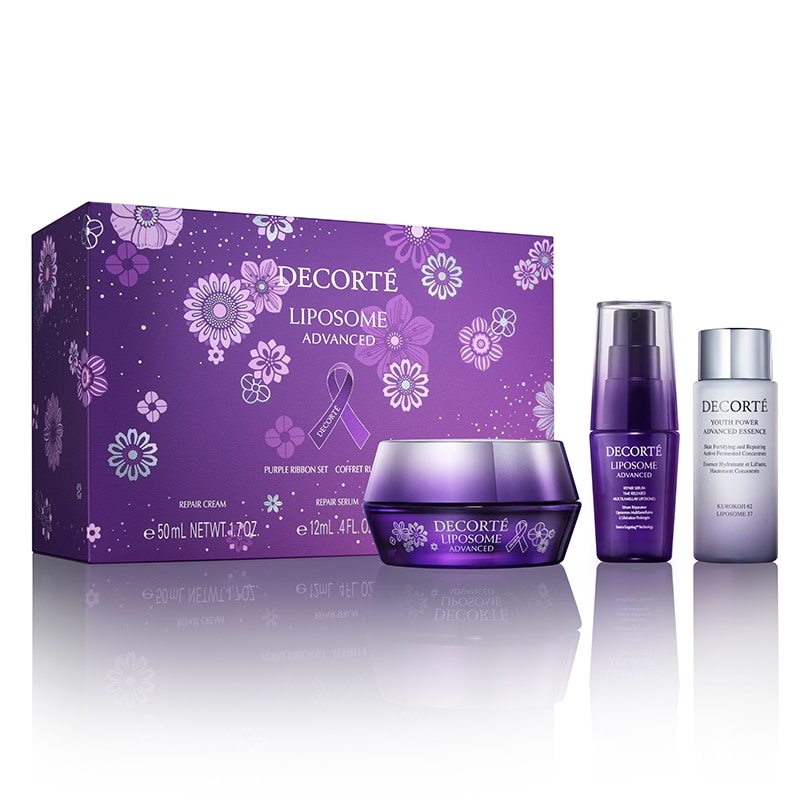 DECORTÉ Liposome Advanced Repair Serum Purple Ribbon Set｜EVA SKY SHOP