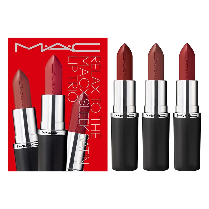 MAC RELAX TO THE M·A·CX Sleek Satin Lip Trio-834 CRÈME IN YOUR
