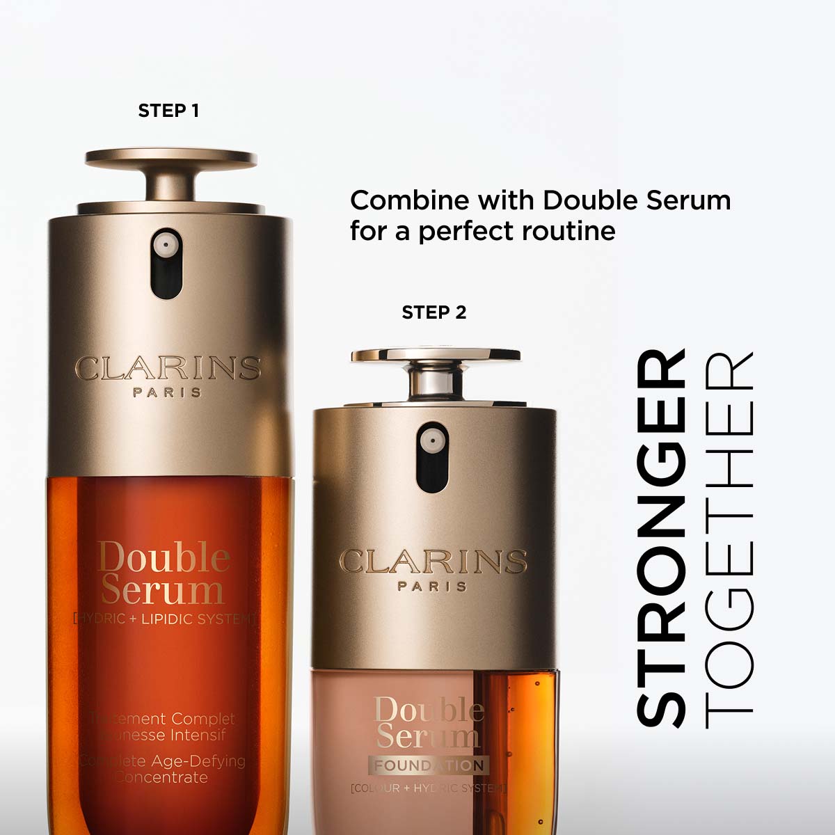 Clarins paris clarins double serum foundation 美容液と混ぜて使う