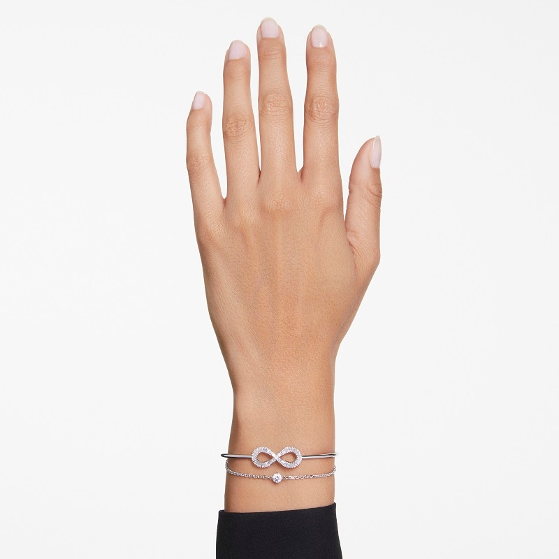 SWAROVSKI Hyperbola Infinity White Rhodium Plated Bracelet