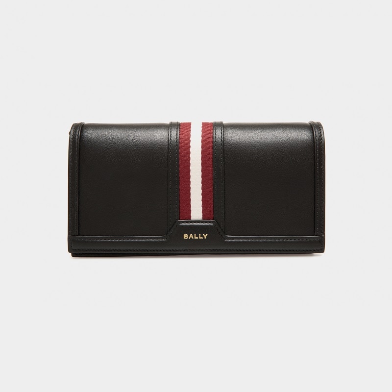 BALLY正規品/関税送料込み コードウォレットバッグ BALLY Code Phone Wallet Bag-Black｜EVA SKY SHOP