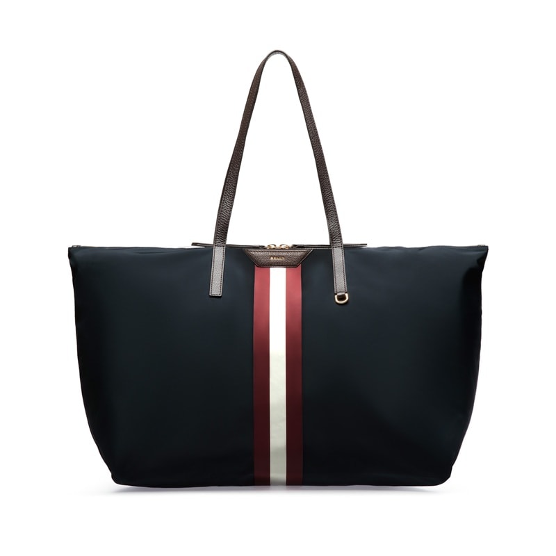 BALLY Ribbon Foldable Tote XL – Midnight Blue｜EVA SKY SHOP