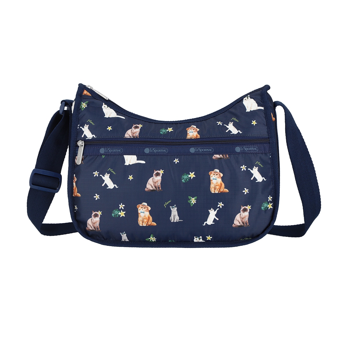 LESPORTSAC Classic Hobo Bag — Tropical Meow Cat｜EVA SKY SHOP
