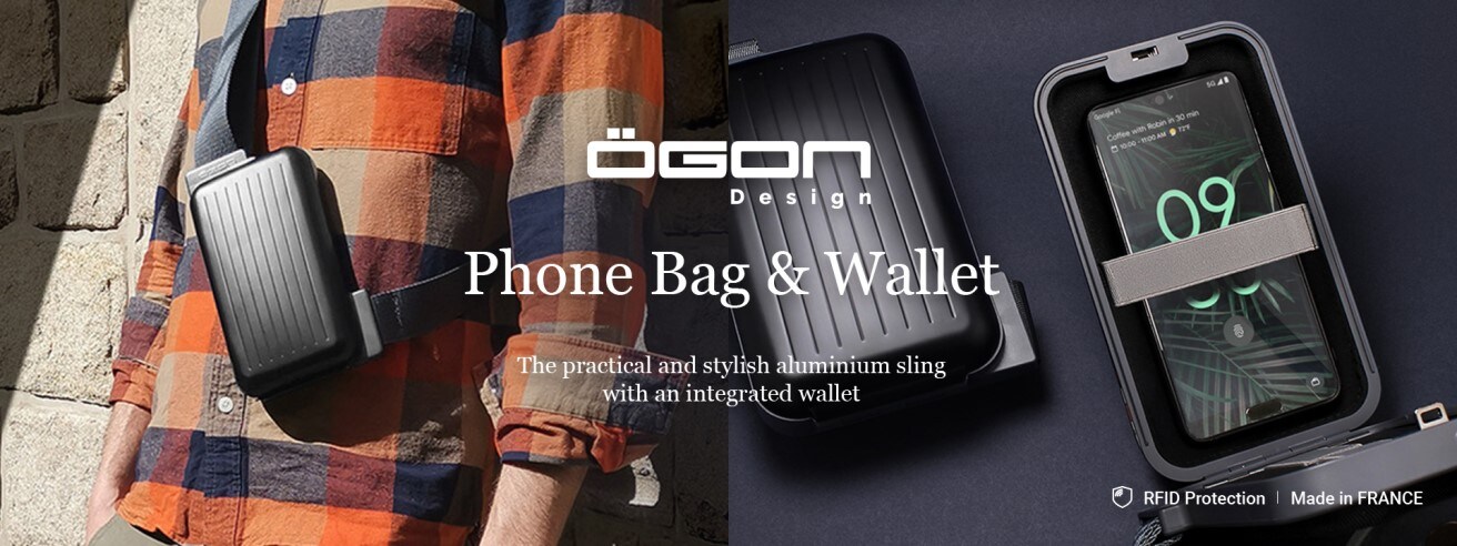 OGON Phone Bag and Wallet – Black｜EVA SKY SHOP