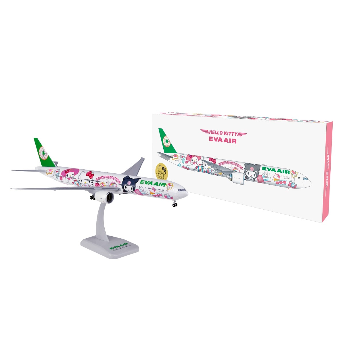 EVA AIR B777-300ER Sanrio Lolly Jet 1:200 Aircraft Model｜EVA SKY SHOP