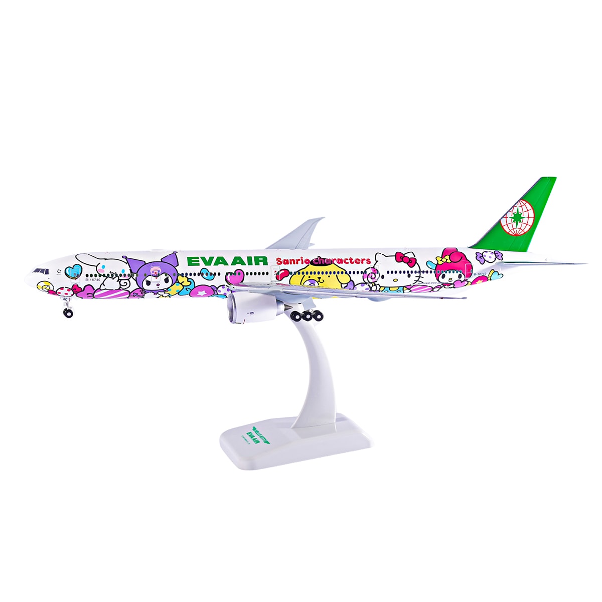 EVA AIR B777-300ER Sanrio Lolly Jet 1:200 Aircraft Model｜EVA SKY SHOP