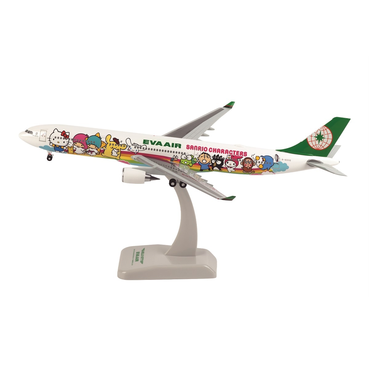 1/200 エバーエアー エアバスA330-300　ハローキティアラウンド〜 EVA AIR A330-300 Sanrio Joyful Dream 1:200 Aircraft Model｜EVA SKY