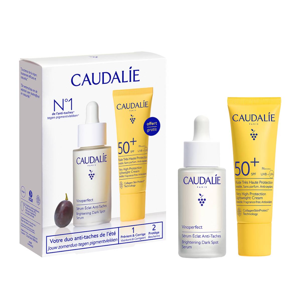 CAUDALIE Vinoperfect Serum & Suncare Set 2026｜EVA SKY SHOP