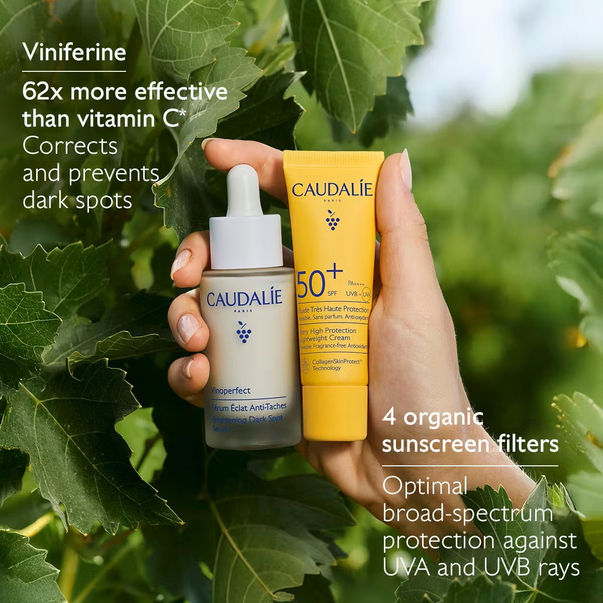 CAUDALIE Vinoperfect Serum & Suncare Set 2026｜EVA SKY SHOP