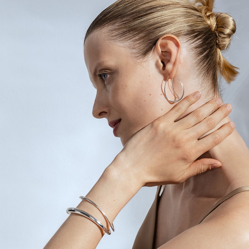 GEORG JENSEN OFFSPRING Double Earrings｜EVA SKY SHOP