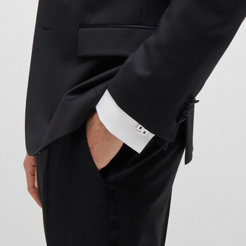 BOSS Double B High Polished Brass Cufflinks｜EVA SKY SHOP