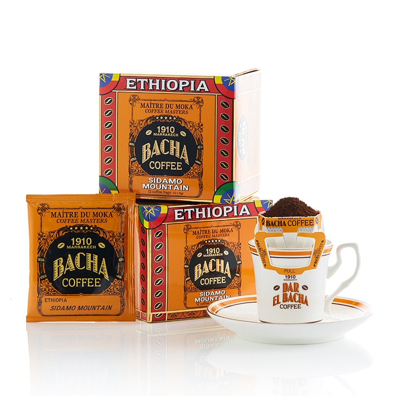 【BACHA COFFEE】1910 コーヒー/シダモマウンテン2箱&ショッパー BACHA COFFEE】1910 コーヒー/シダモマウンテン2箱&ショッパー