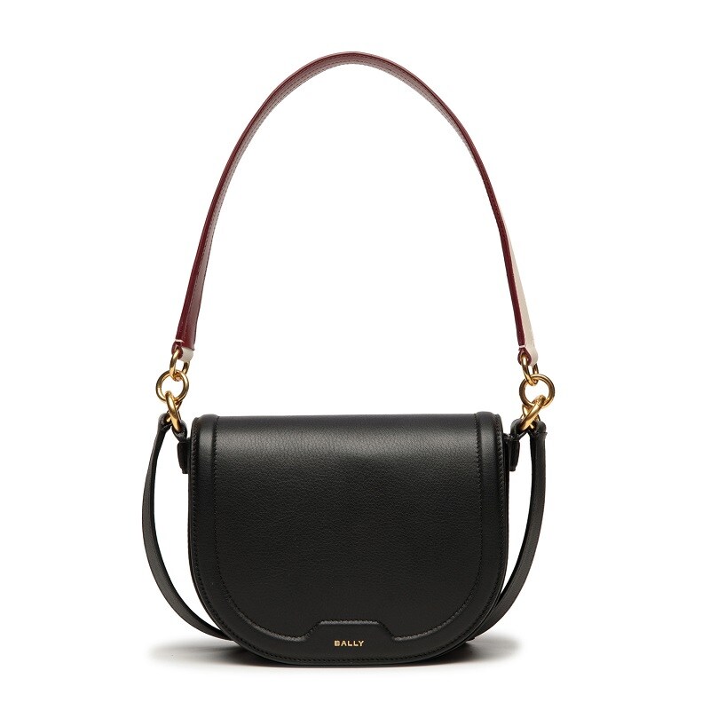 BALLY Code Nylon Crossbody Bag - Black｜EVA SKY SHOP