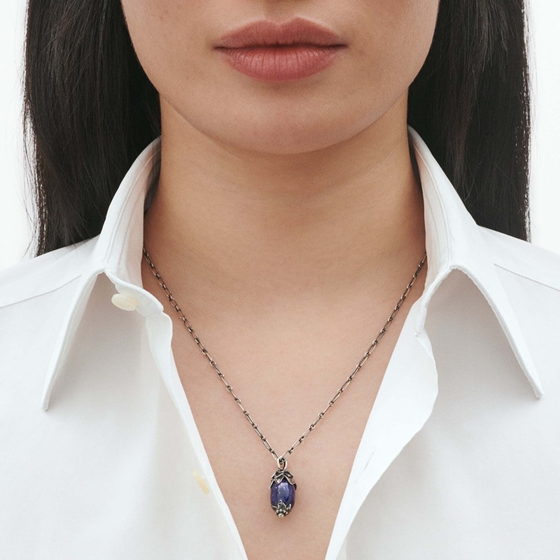 喬治傑生2026年度方鈉石氧化純銀項鍊｜EVA SKY SHOP